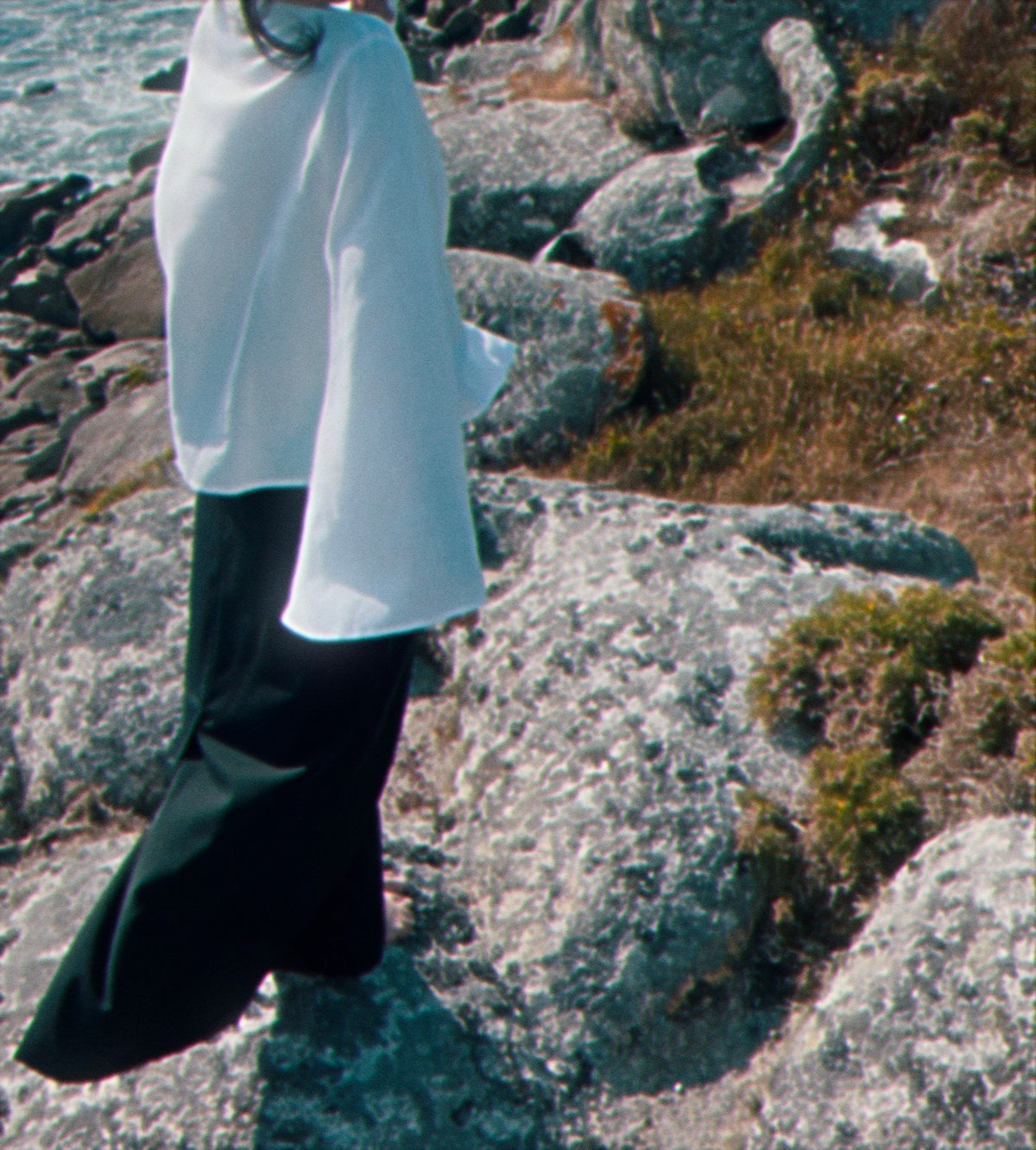 White linen blouse