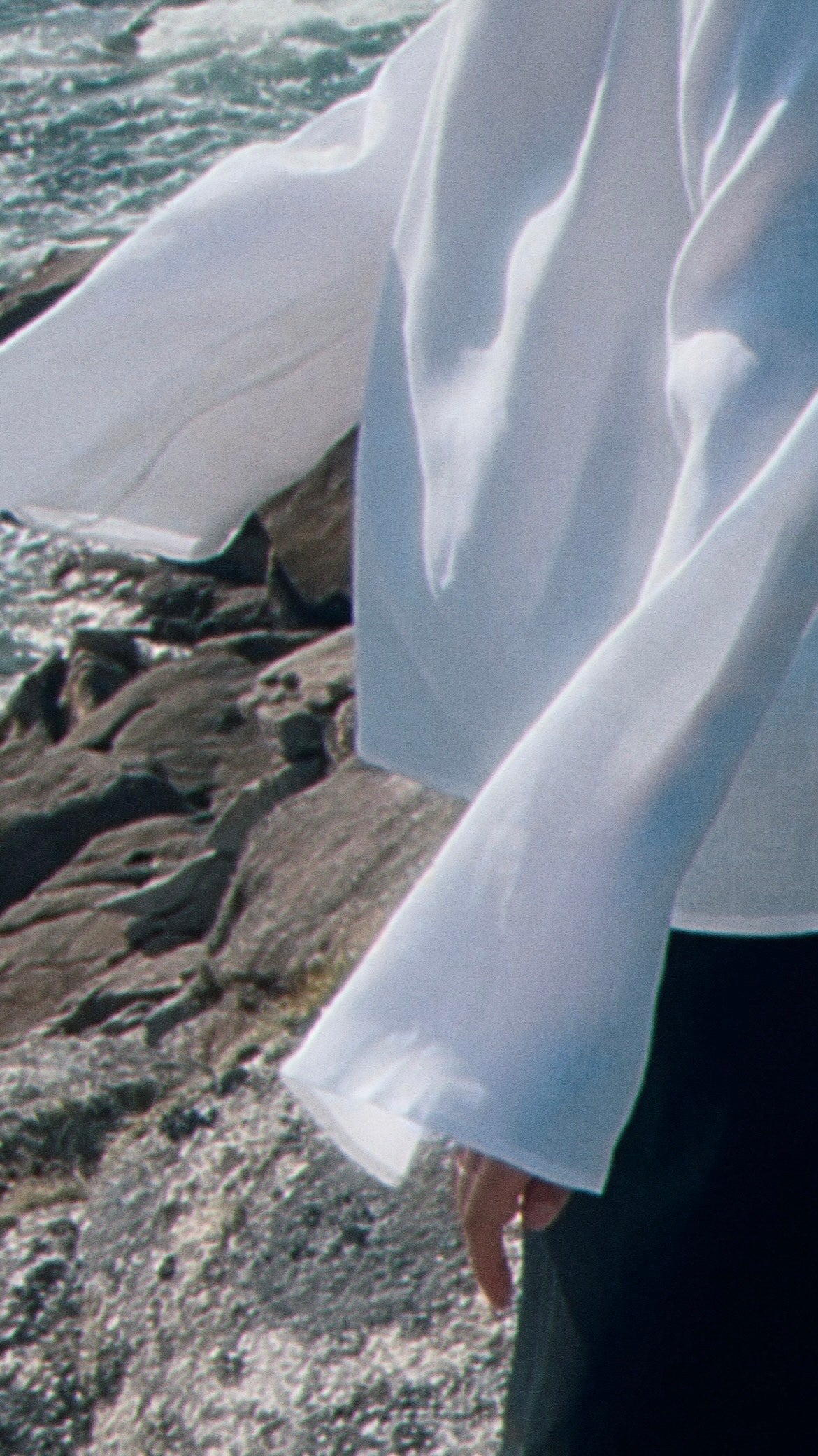 White linen blouse