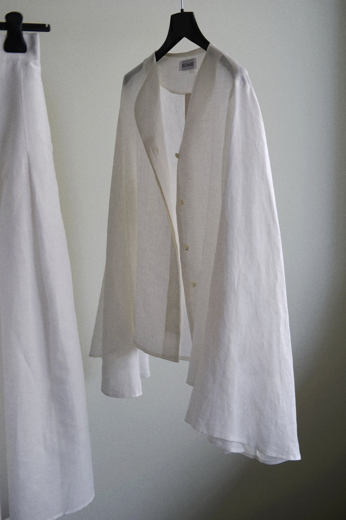 White linen blouse