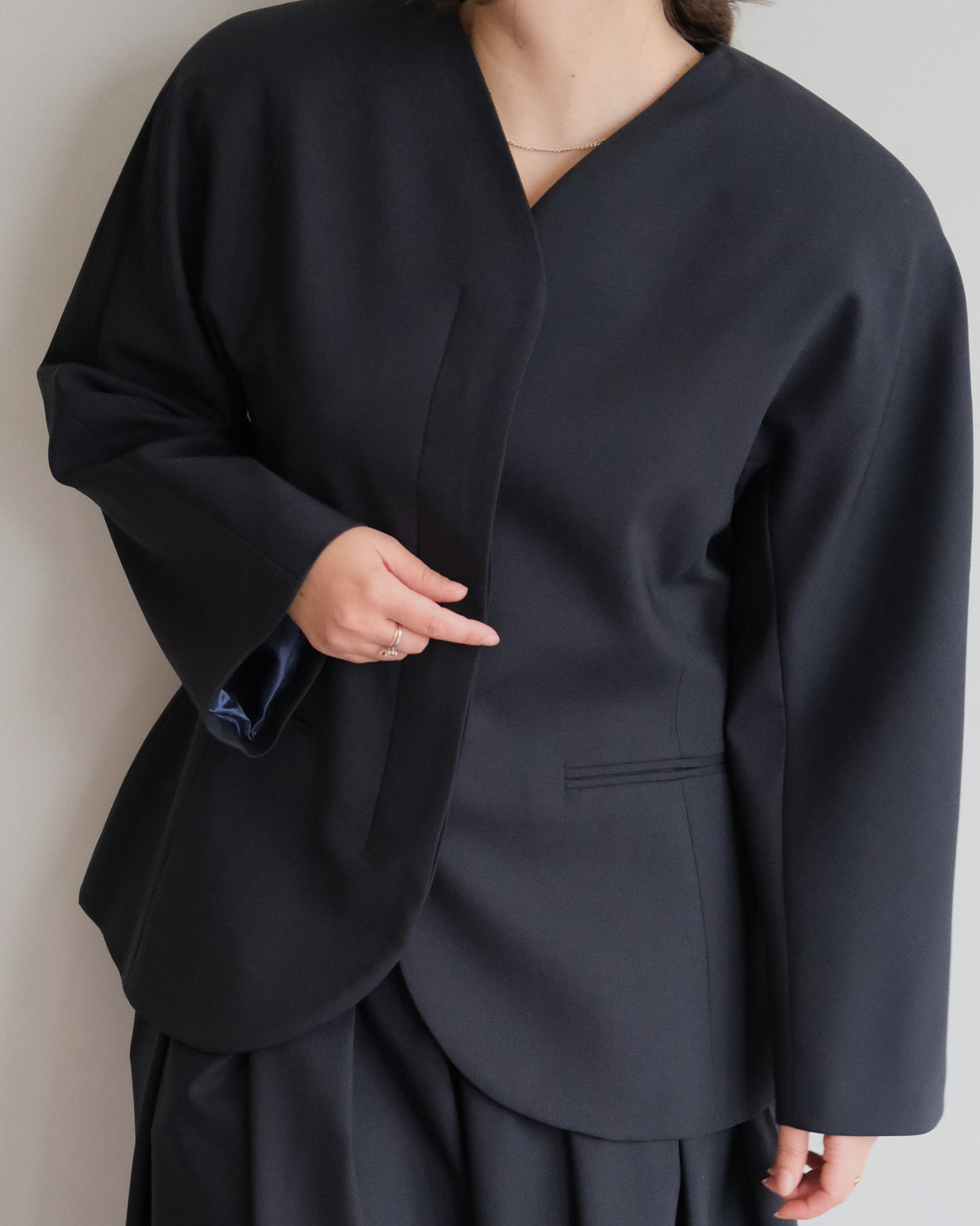 form jacket blue navy