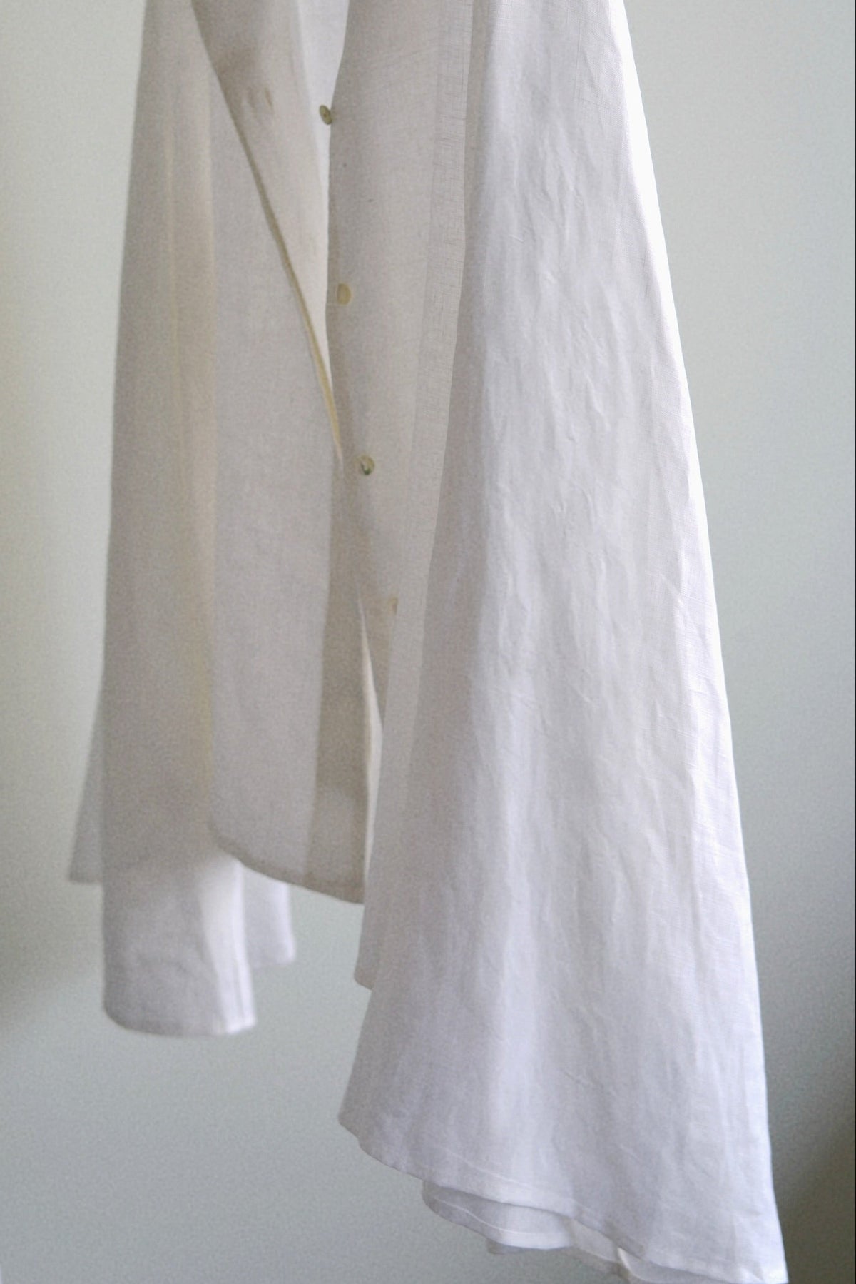 White linen blouse