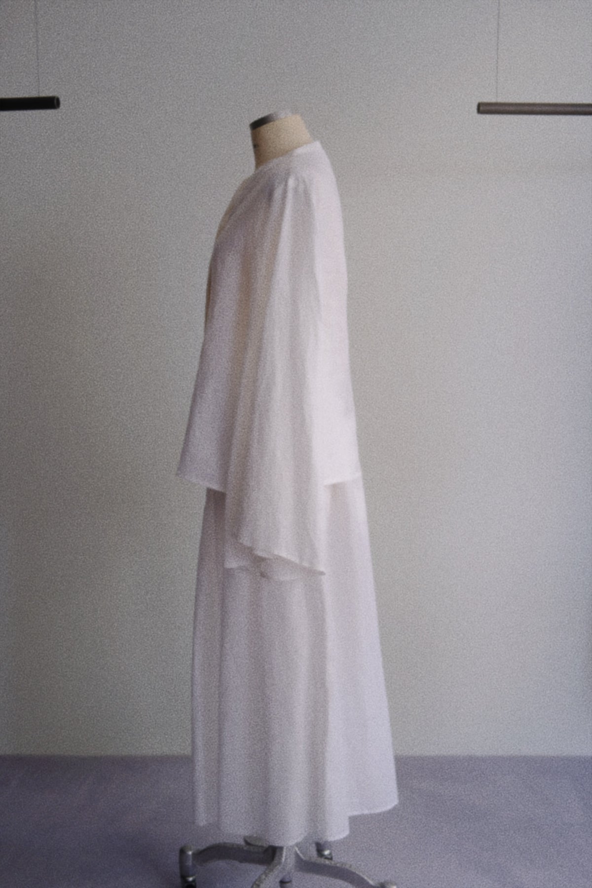 White linen skirt